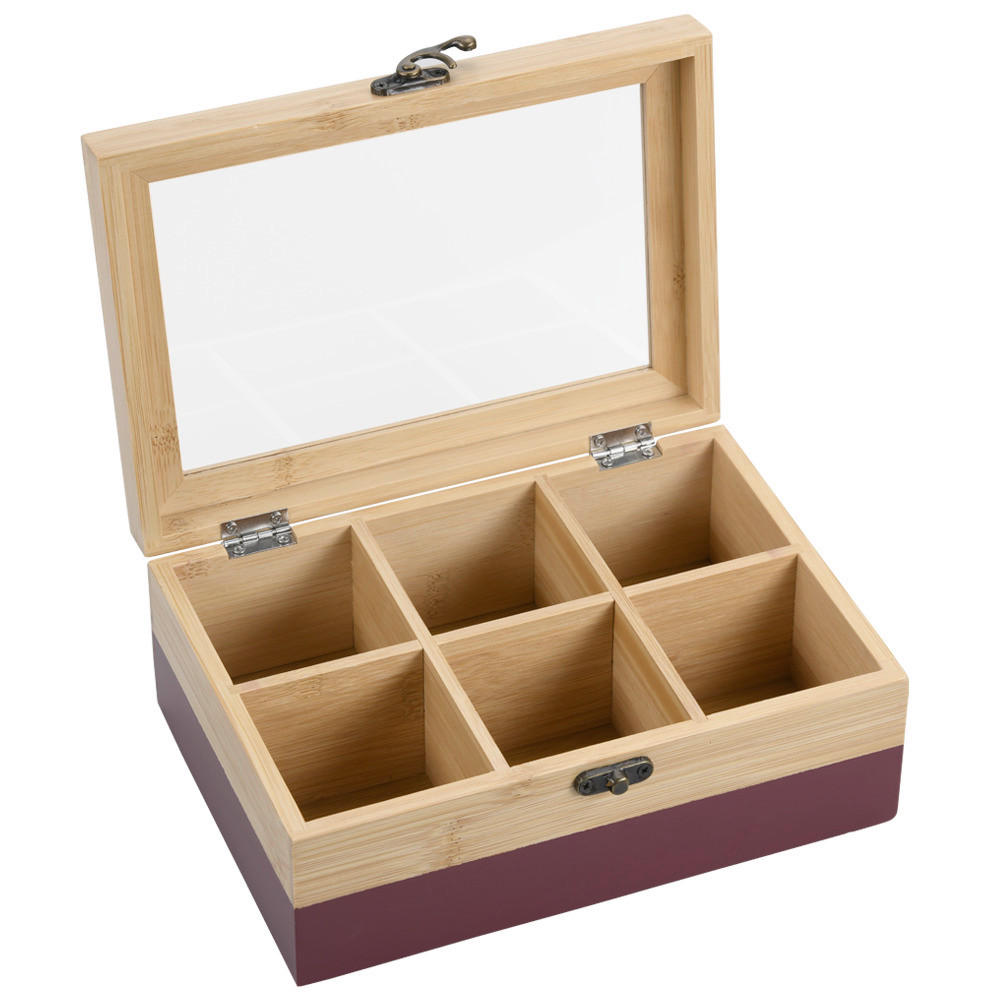 TEEBOX - Eichefarben/Beere, Basics (21,5/15/8,5cm) - Kesper