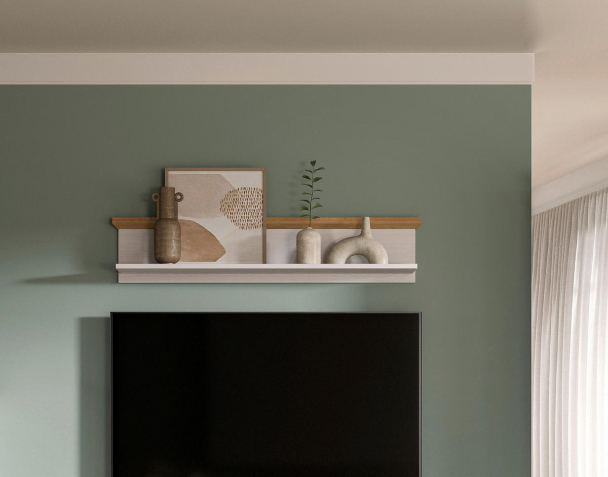 WANDBOARD Holzwerkstoff Lärchefarben  - Lärchefarben, Design, Holzwerkstoff (110/23/18cm) - Livetastic