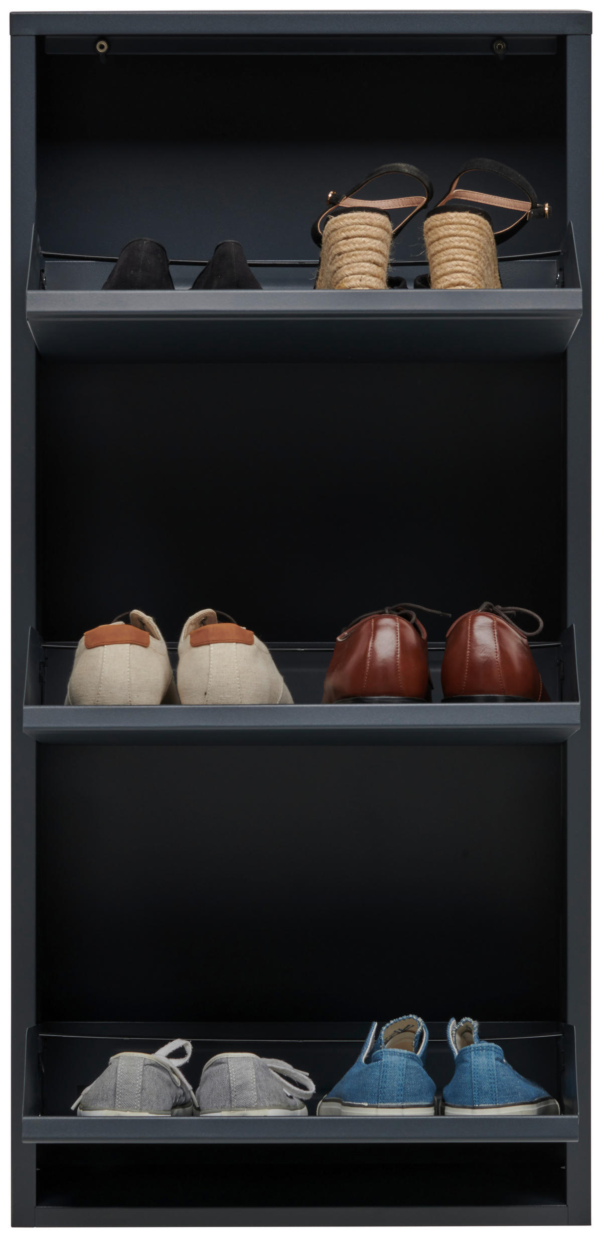 Pantofar 50/103,5/15 cm  - antracit, Basics, metal (50/103,5/15cm) - Carryhome