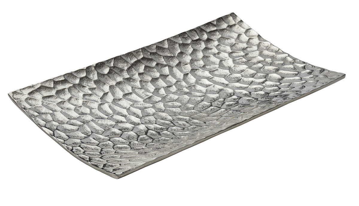 UKRASNA ČINIJA  boja nikla  metal  - boja nikla, Osnovno, metal (40/22/4cm) - Ambia Home