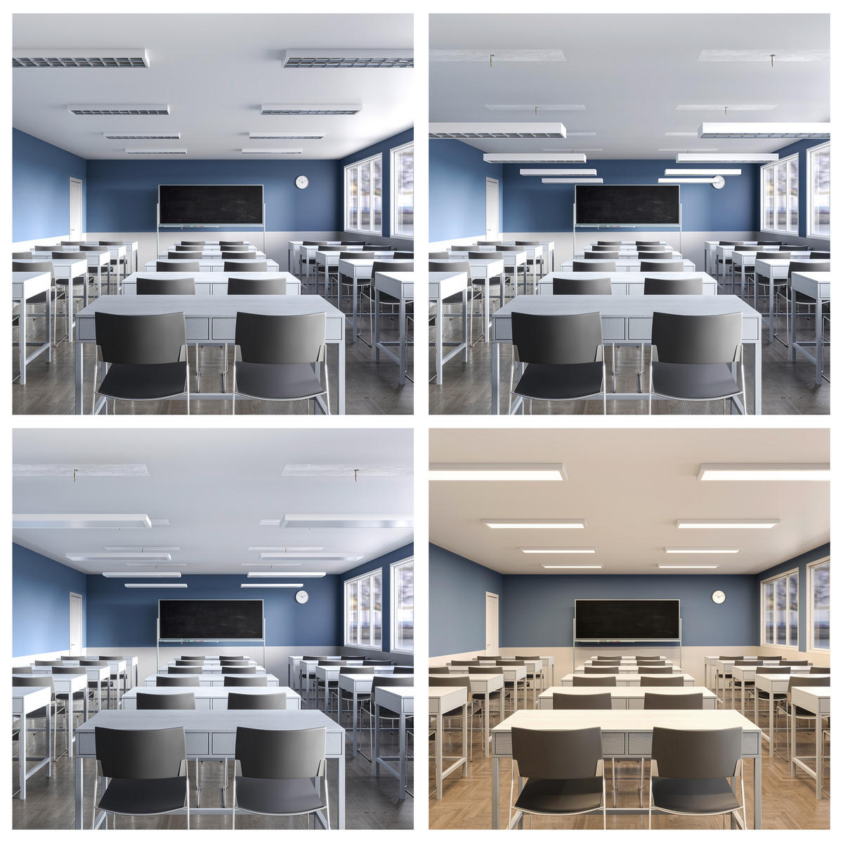 LED-PANEEL 122,5/32,5/4,8 cm  - Weiß, Basics, Metall (122,5/32,5/4,8cm)