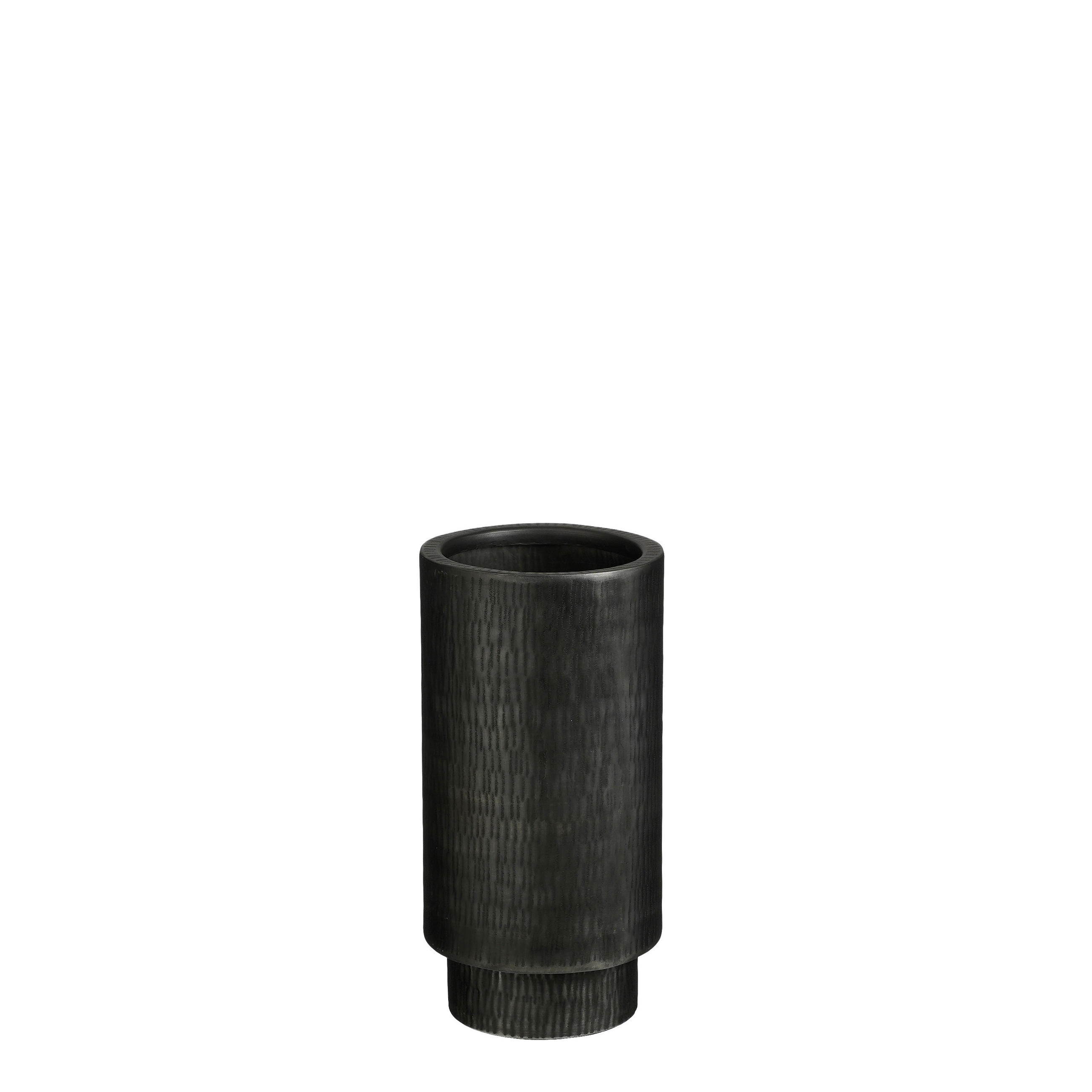 CVETLIČNI LONEC - siva, Basics, kovina (49,5/25,5cm)