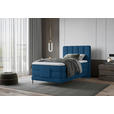 BOXSPRINGBETT 100/200 cm  in Royalblau  - Royalblau/Schwarz, Natur, Textil/Metall (100/200cm) - Esposa