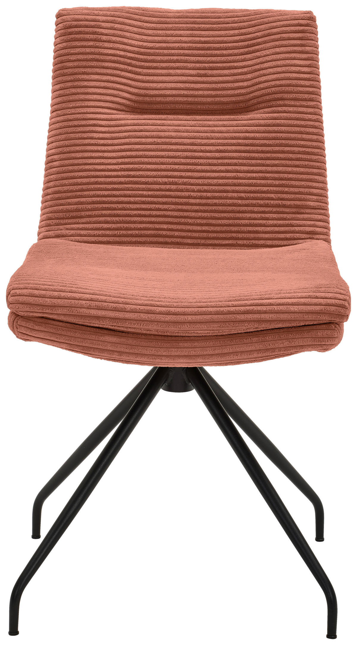 STUHL - Rostfarben/Schwarz, Design, Textil/Metall (50/85/64cm) - Musterring
