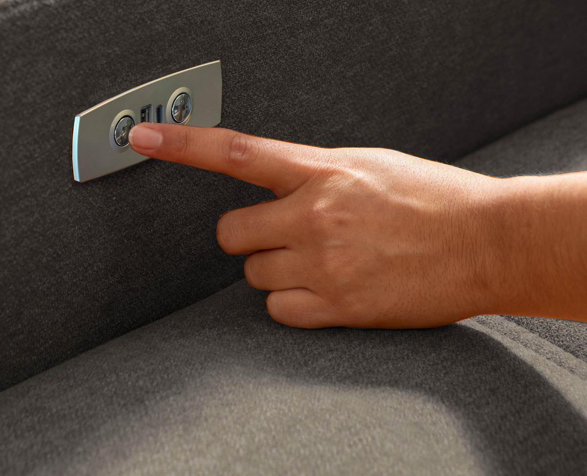 ECKSOFA in Mikrofaser Anthrazit  - Anthrazit/Schwarz, Modern, Textil/Metall (185/292cm) - Livetastic