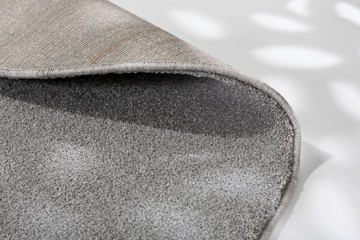 WEBTEPPICH 160/160 cm Pure Silberfarben  - Silberfarben, Basics, Textil (160/160cm) - Novel