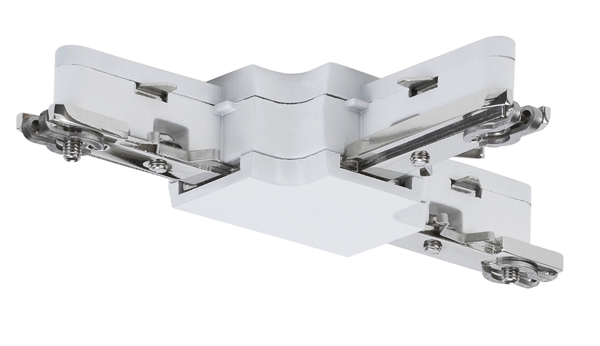 SCHIENENSYSTEM-VERBINDER URail 6,2/10,4/1,8 cm  - Weiß, Design, Metall (6,2/10,4/1,8cm) - Paulmann