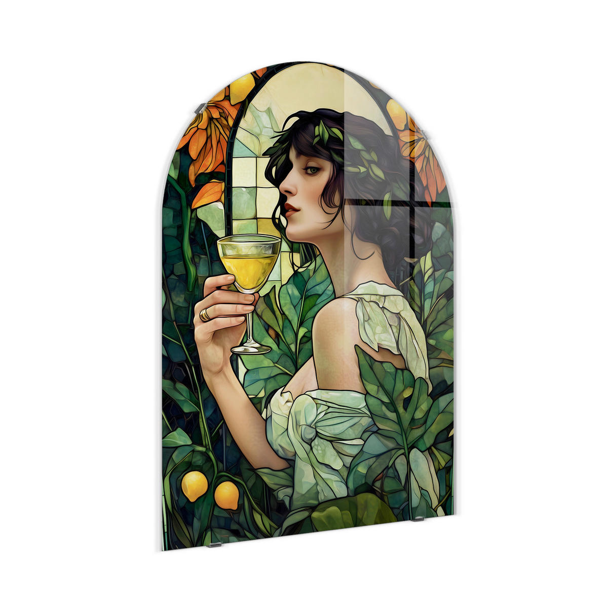 GLASBILD 70/100 cm  - Multicolor, Basics, Glas/Papier (70/100cm)