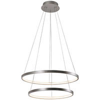 LUSTRĂ LED 50/50/120 cm  - argintiu, Design, plastic/metal (50/50/120cm)