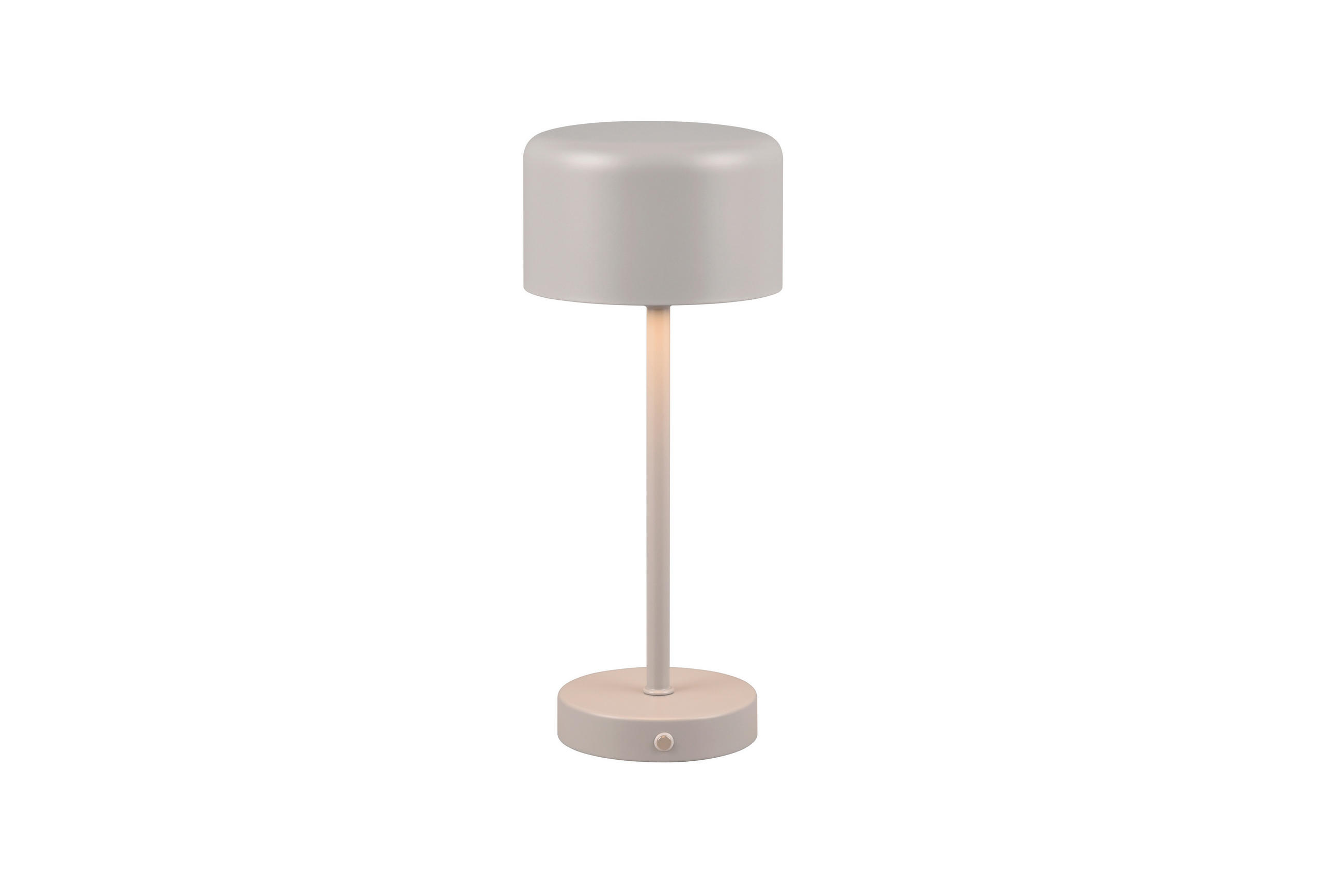 AKKU-TISCHLEUCHTE Jeff 12,6/30 cm   - Grau, Basics, Metall (12,6/30cm)