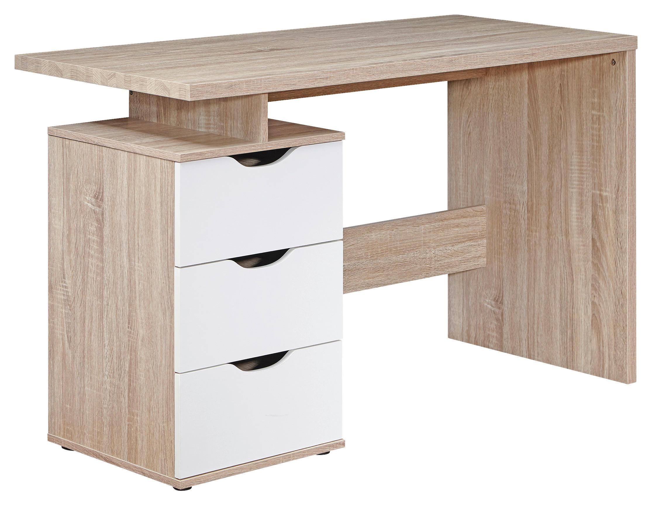 SCHREIBTISCH 53/120/76 cm Sonoma Eiche Stauraum  - Sonoma Eiche, Modern (53/120/76cm) - MID.YOU