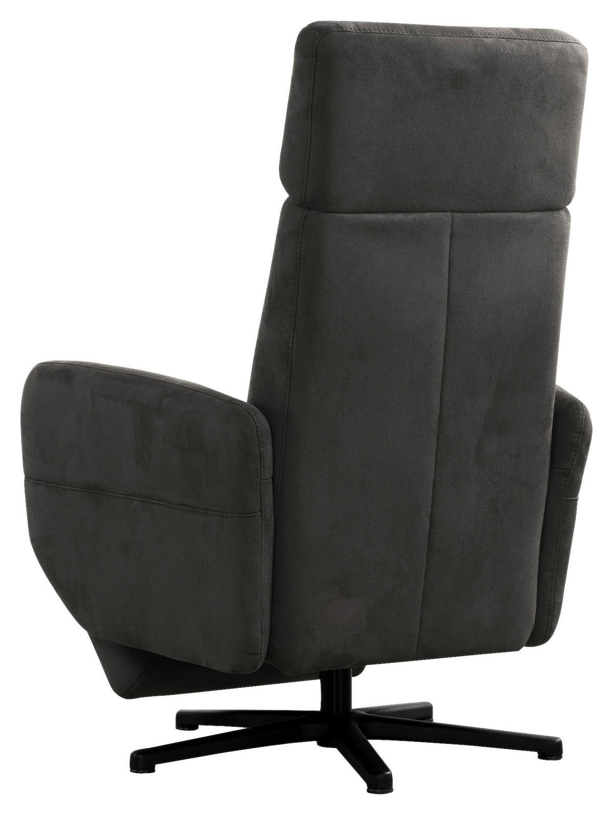 DREHSTUHL  in Mikrofaser Anthrazit  - Anthrazit/Schwarz, Konventionell, Textil/Metall (71/110/82cm) - Sit & More