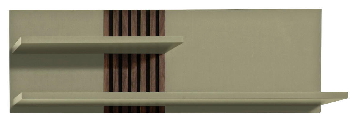 WANDBOARD  135/44/29 cm  - Schilfgrün/Nussbaumfarben, Design, Holz/Holzwerkstoff (135/44/29cm) - Moderano