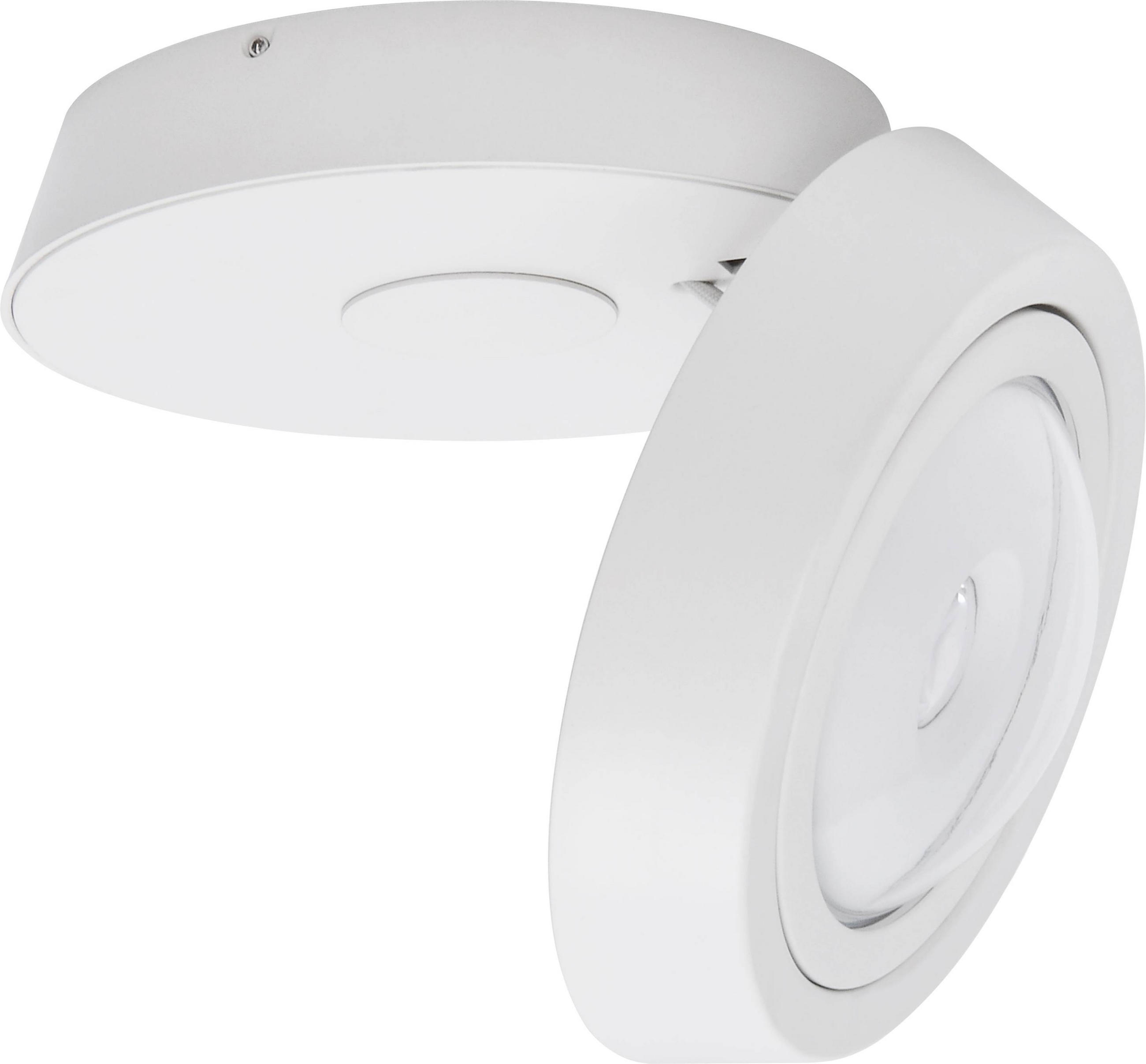LED-DECKENLEUCHTE MEGATRON PRO Ambiente 16,0/15,5/7,8 cm   - Weiß, Design, Metall (16,0/15,5/7,8cm)