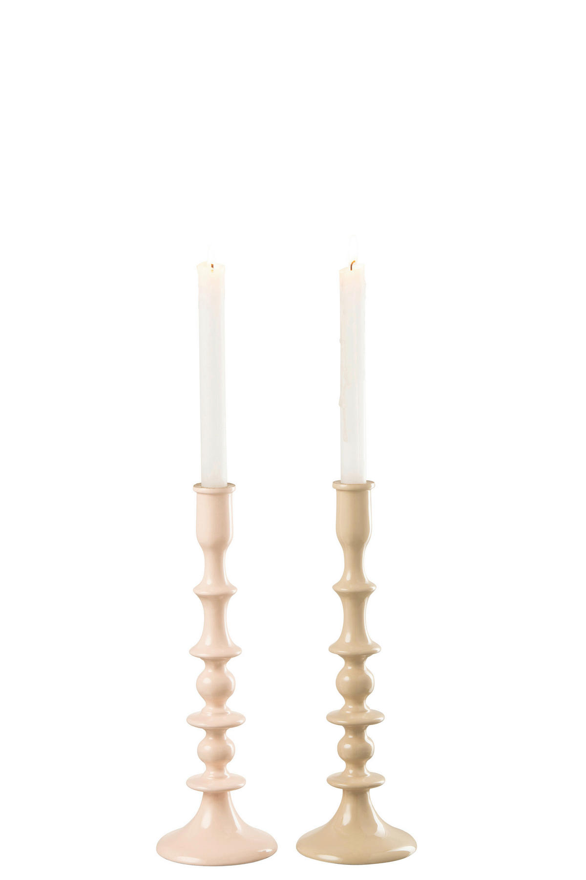 KERZENHALTER - Rosa, Basics, Metall (10,5/10,5/31,5cm) - Ambia Home