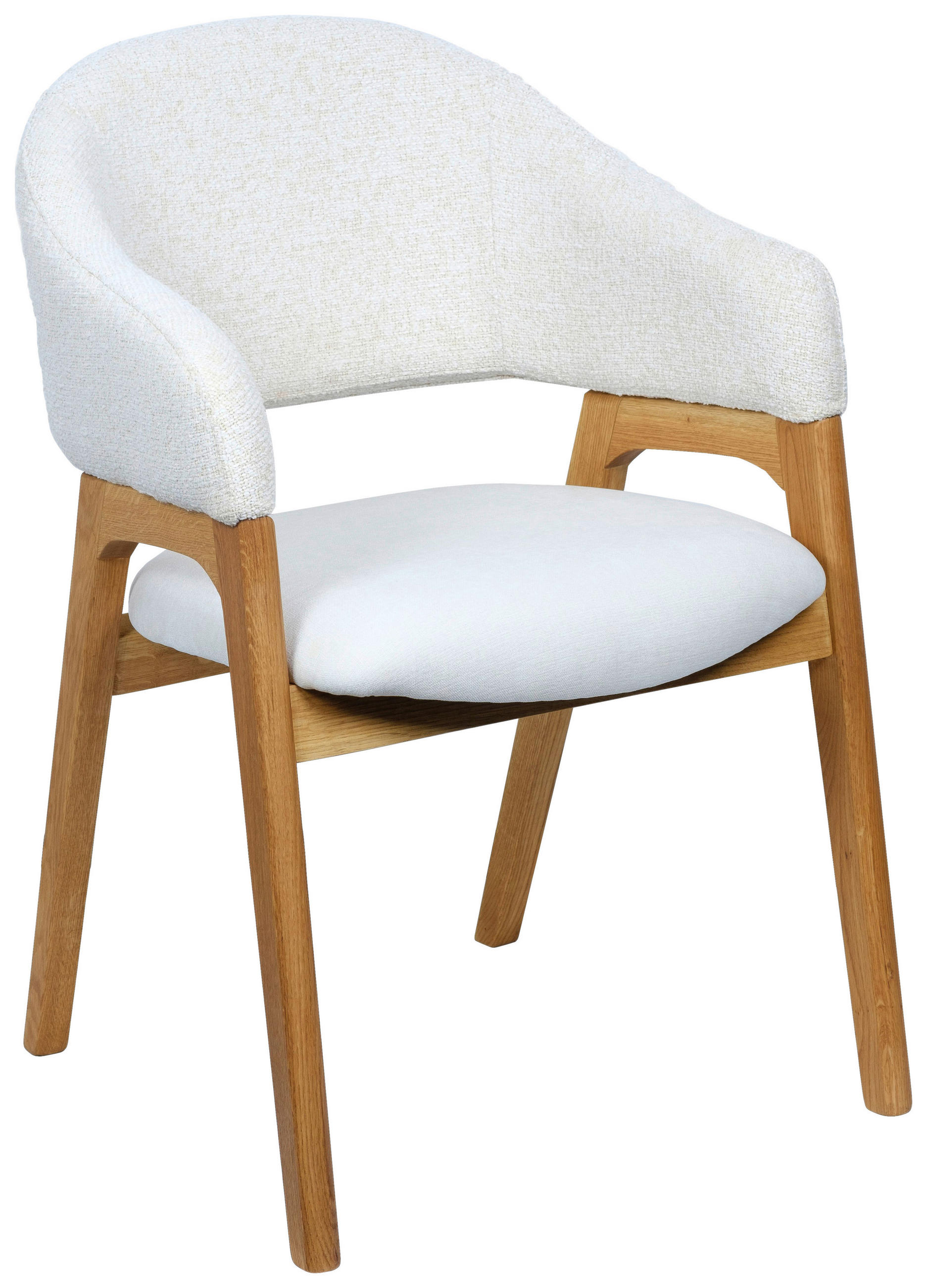 ŽIDLE S PODRUČKAMI, tkaná látka, béžová - barvy dubu/béžová, Konvenční, dřevo/textil (56,5/82,5/59,5cm) - Linea Natura