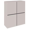 HIGHBOARD  99,4/119,4/39,8 cm  - Kaschmir/Schwarz, Design, Holzwerkstoff/Kunststoff (99,4/119,4/39,8cm) - Xora