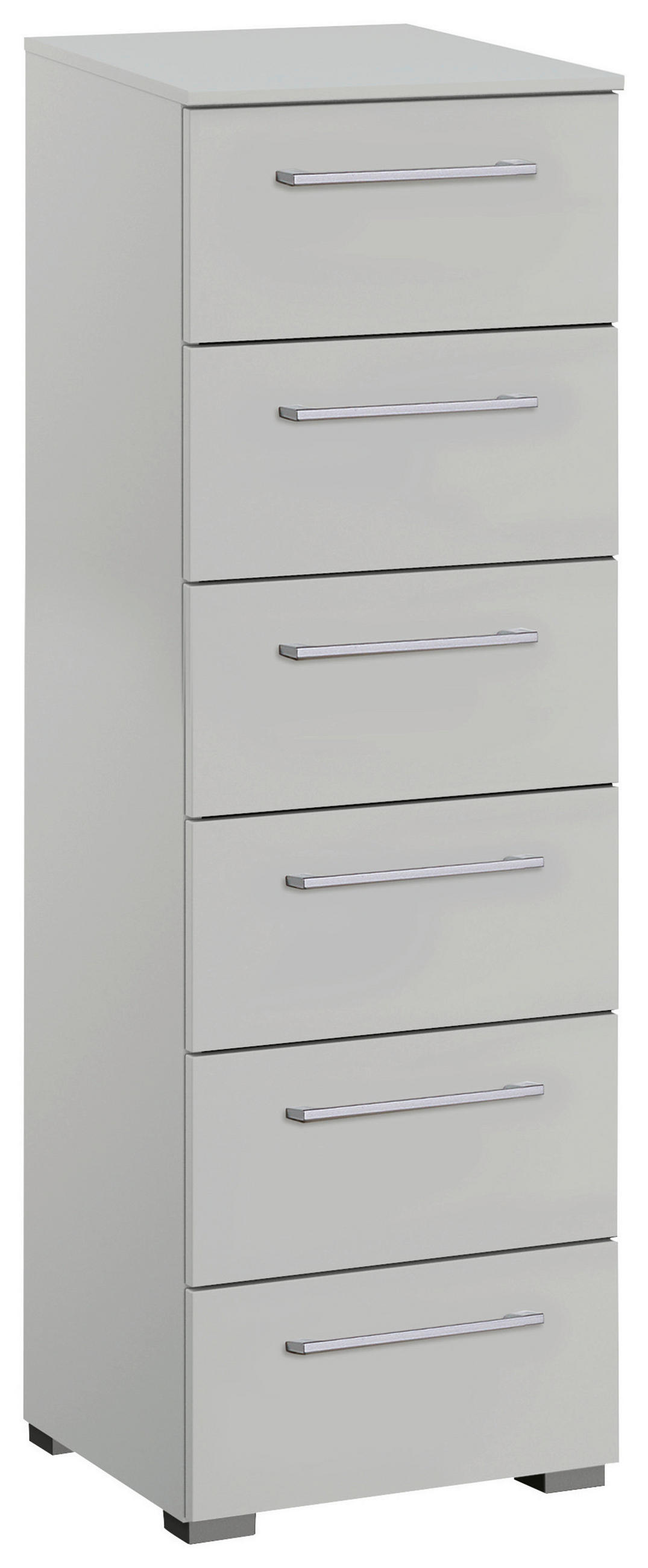 KOMMODE  in 40/119/42 cm  - Silberfarben/Hellgrau, Design, Holzwerkstoff/Kunststoff (40/119/42cm) - Novel