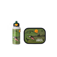 PAUSENSET Campus Dino  - Grün, KONVENTIONELL, Kunststoff (20,5/7,5/18,8cm) - Mepal