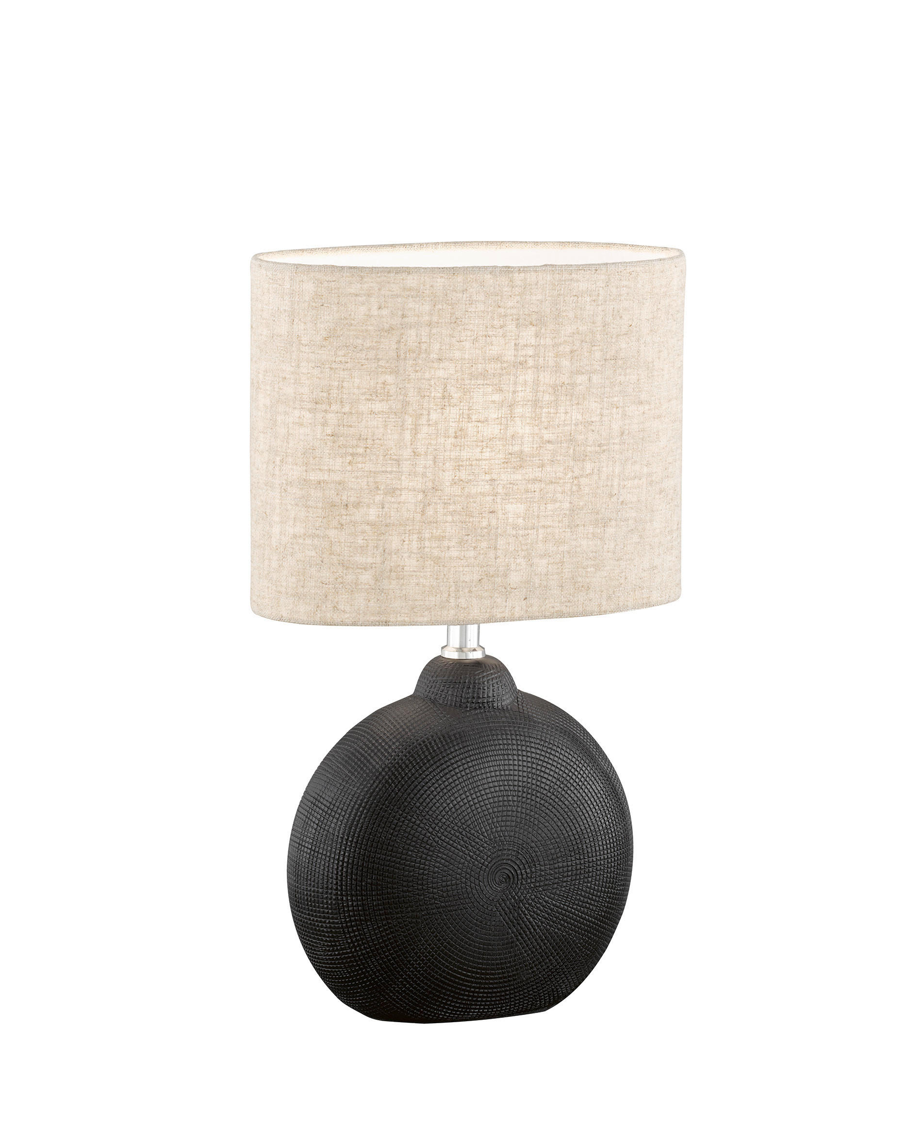 BORDSLAMPA 23/13/36 cm - sandfärgad/svart, Klassisk, plast/keramik (23/13/36cm)