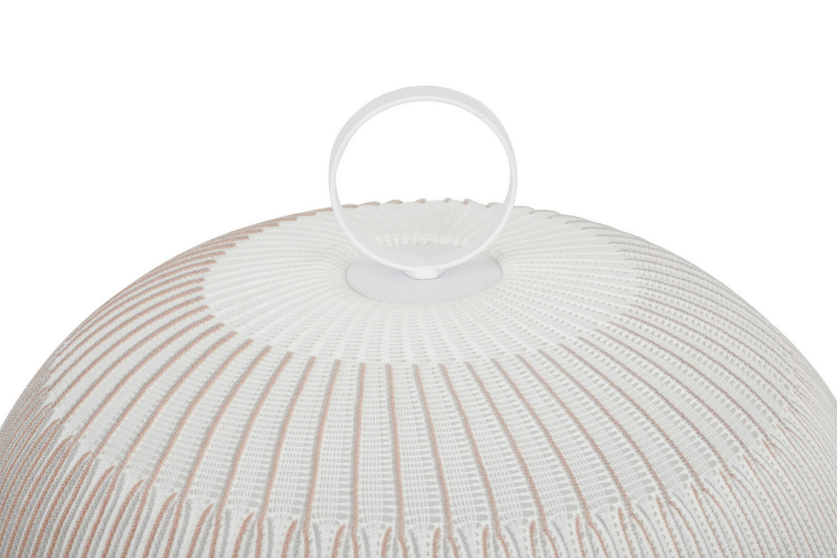 STEHLEUCHTE 45/54 cm  - Weiß, Trend, Kunststoff/Textil (45/54cm) - Collett's Monde