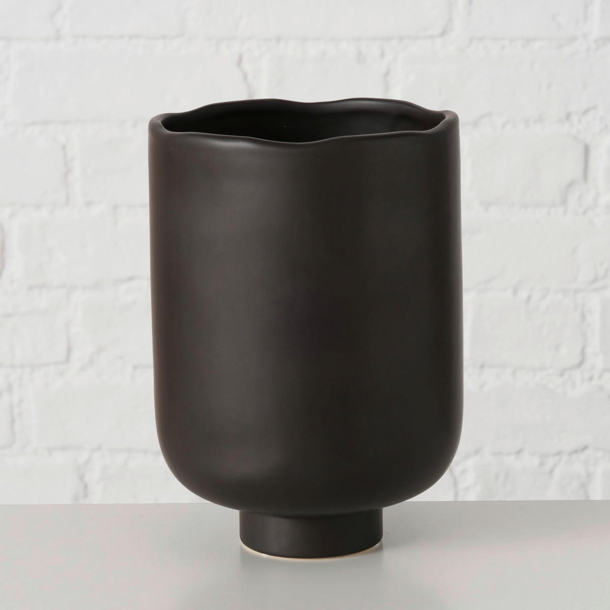 ÜBERTOPF - Schwarz, Basics, Keramik (14,5/14,5/20cm) - Ambia Home