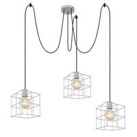 HÄNGELEUCHTE 20/300 cm    - Zinkfarben, Design, Metall (20/300cm) - Globo