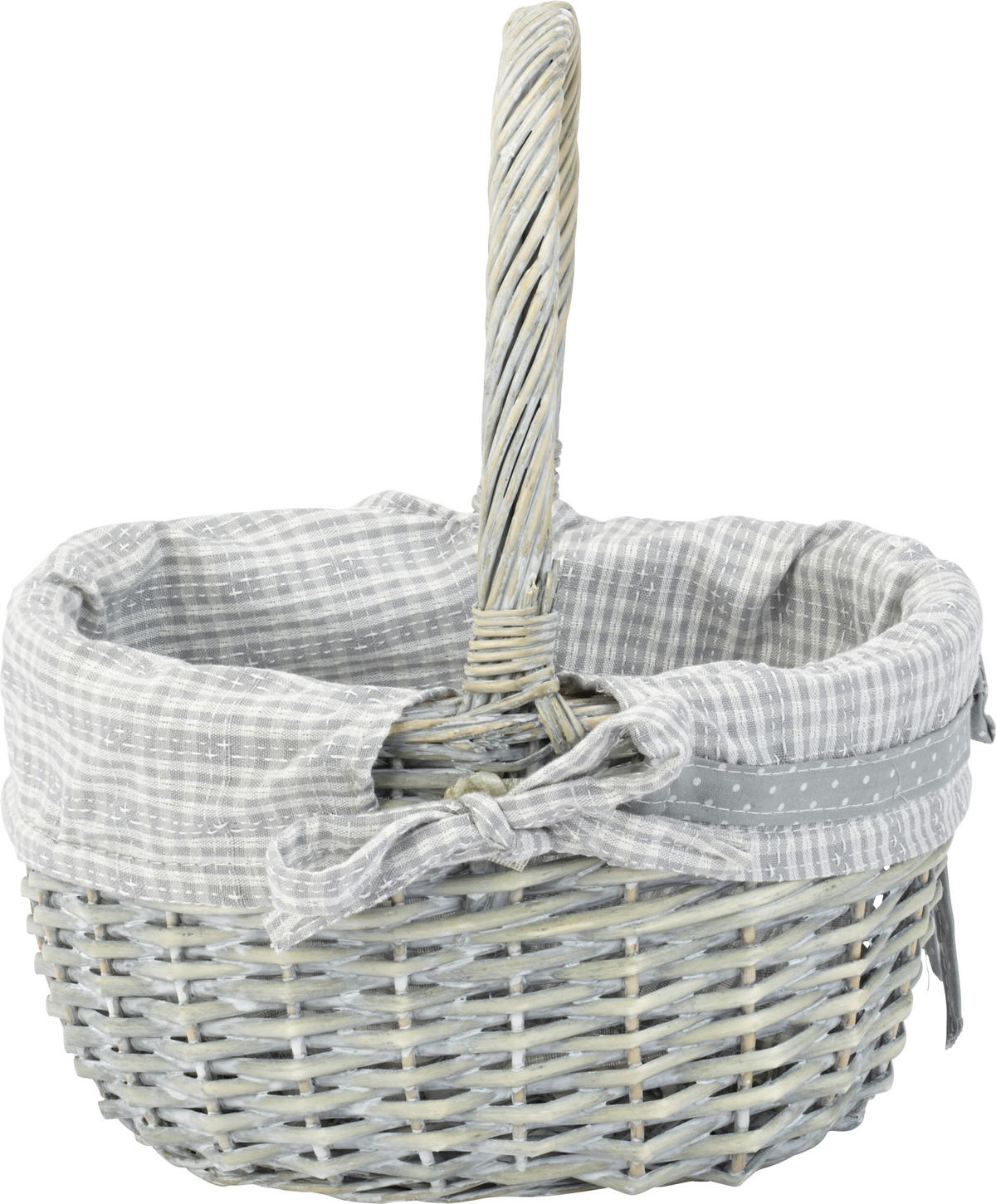 BEVÁSÁRLÓKOSÁR  - natúr/kék, Lifestyle, textil/fa (26/14/20cm) - Landscape