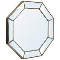 WANDSPIEGEL 80/80/4 cm  - Klar/Dunkelbraun, Design, Glas/Holzwerkstoff (80/80/4cm) - MID.YOU