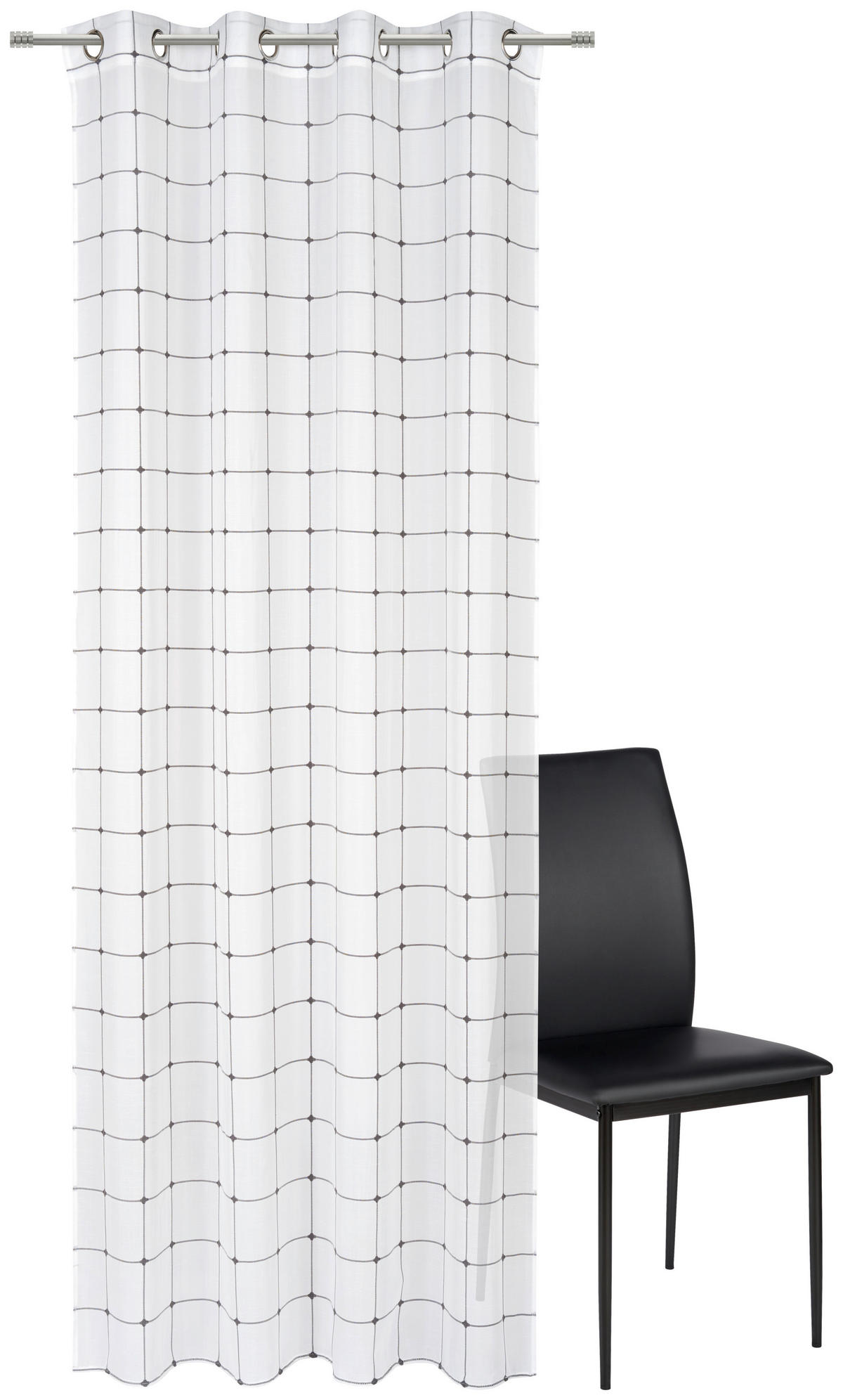 ÖSENVORHANG  - Grau, Basics, Textil (140/245cm) - Esposa