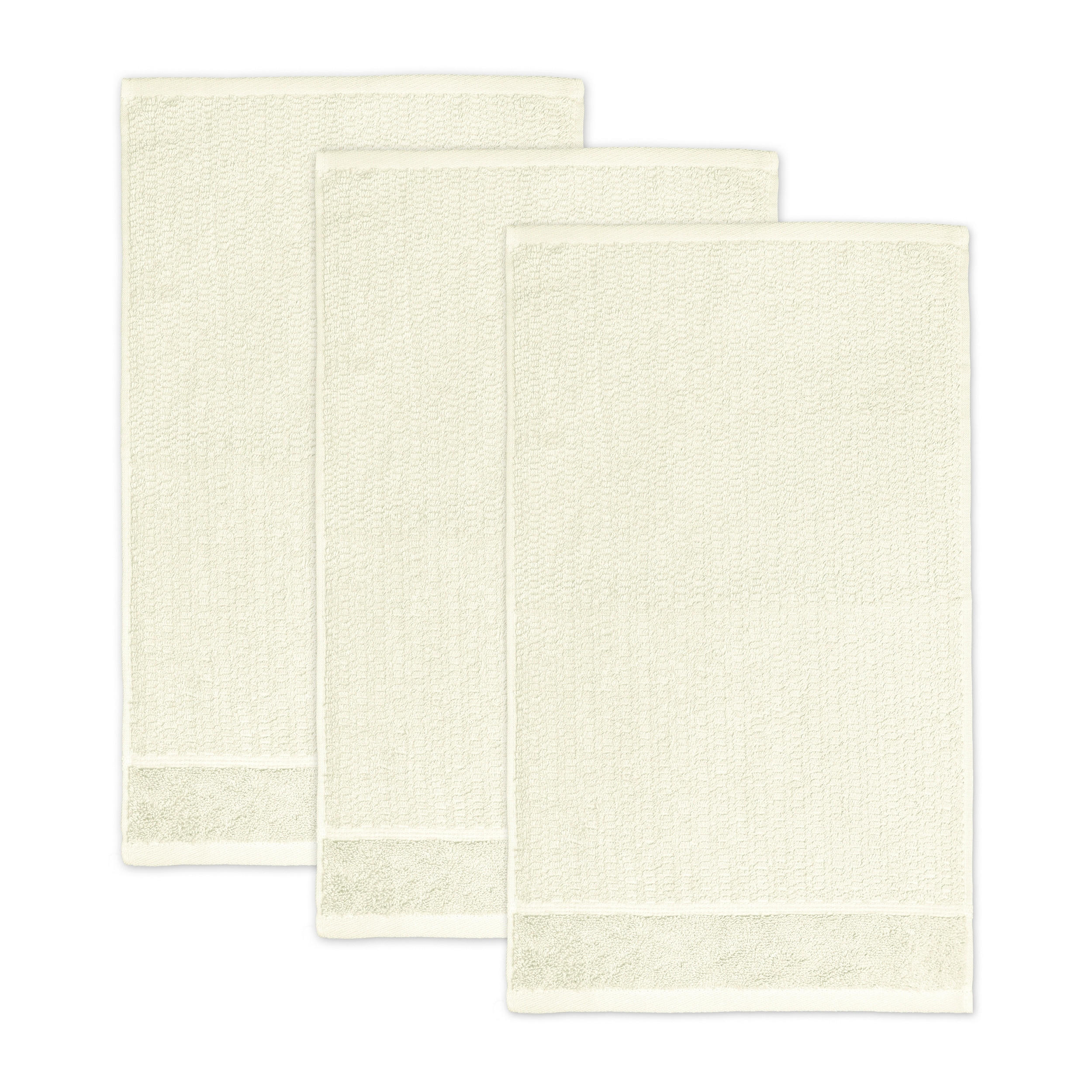 FROTTIERSET FROTTANA PEARL Elfenbein 3-teilig  - Elfenbein, Basics, Textil (30/50cm) - Moeve