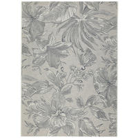 OUTDOORTEPPICH 123/180 cm Milano Blau, Silberfarben  - Blau/Silberfarben, KONVENTIONELL, Kunststoff (123/180cm) - Ambia Garden