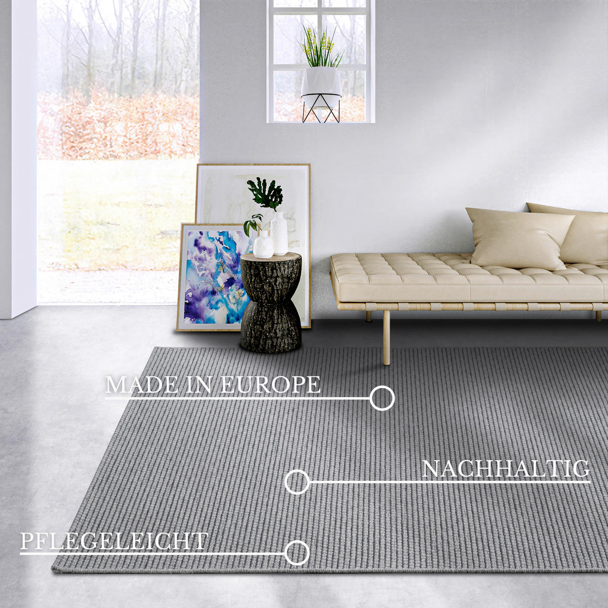 WEBTEPPICH 200/290 cm Kollektion 1843 Grau, Beige  - Beige/Grau, Basics, Kunststoff/Textil (200/290cm) - Villeroy & Boch