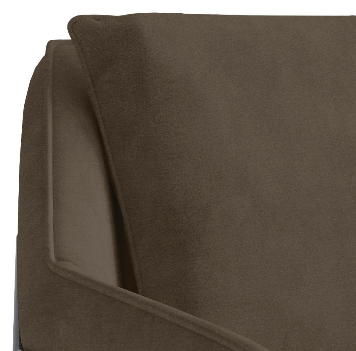 SESSEL in Flachgewebe Braun  - Schwarz/Braun, Design, Textil/Metall (78/85/85cm) - Livetastic