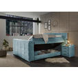 BOXSPRINGBETT 180/200 cm  in Blau  - Blau, KONVENTIONELL, Textil (180/200cm) - Carryhome