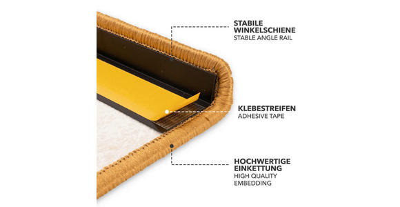 STUFENMATTE in Gelb  - Gelb, Basics, Textil (65/23.5cm) - Esposa