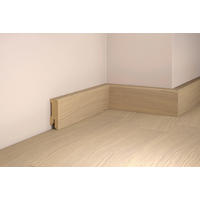 SOCKELLEISTE, Eiche Weiß Eichefarben  - Eichefarben, Basics, Holz (250/5/1,6cm) - Tilo