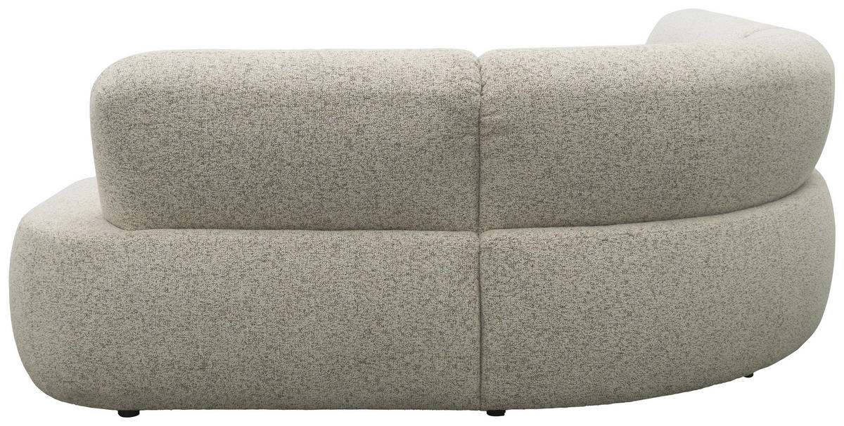 ECKSOFA 200 029 Beigebraun Webstoff  - Beigebraun/Schwarz, MODERN, Kunststoff/Textil (214/280cm) - Livetastic