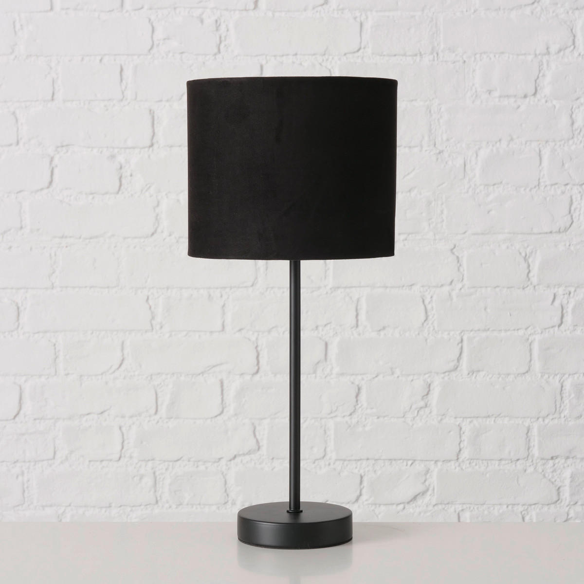 BORDSLAMPA 18/40 cm   - svart, Klassisk, metall/textil (18/40cm)