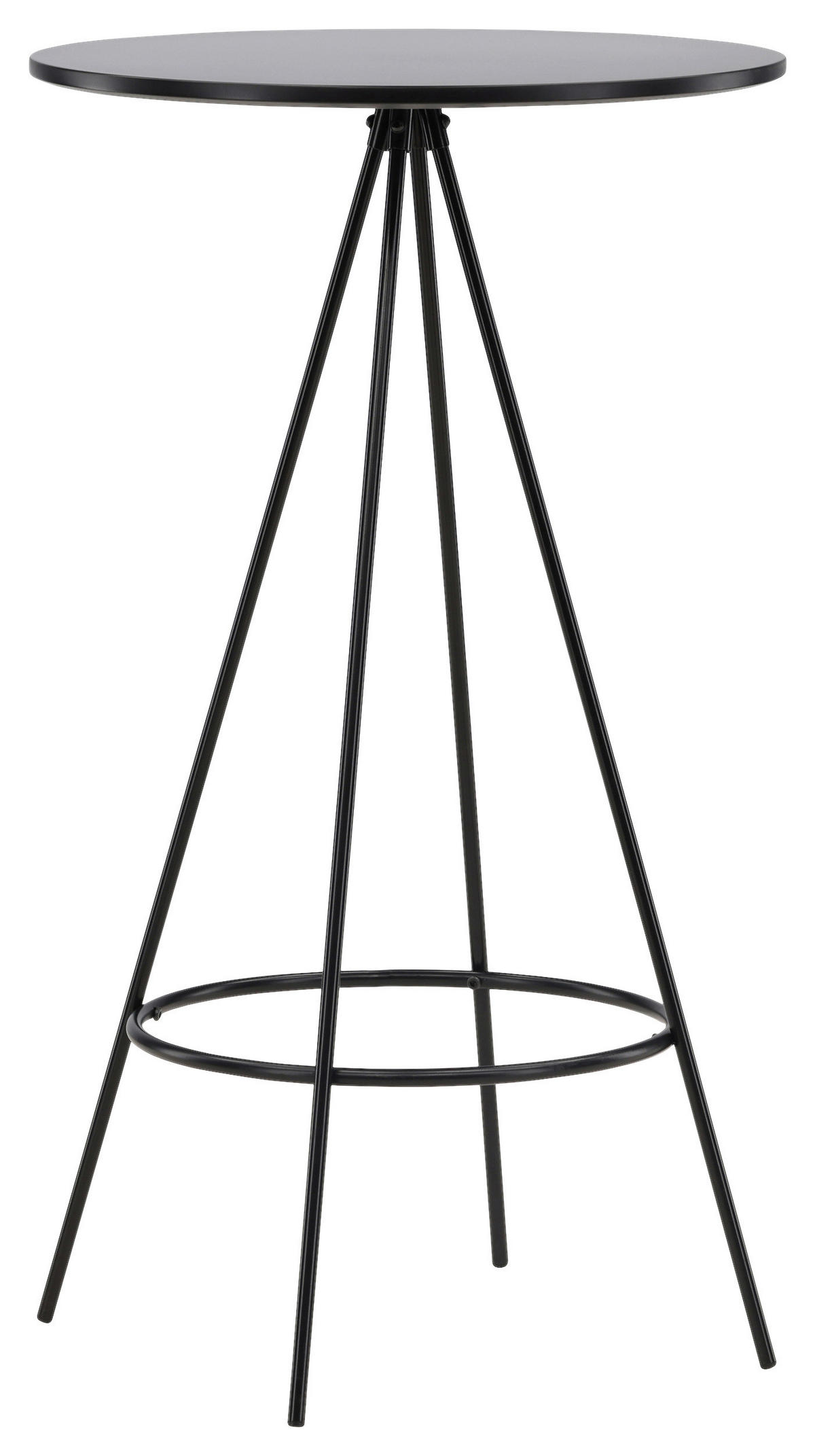 BARPALL i svart  - svart, Design, metall/trämaterial (60/105/60cm) - Livetastic