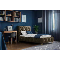 POLSTERBETT 100/200 cm  in Schlammfarben  - Schlammfarben, Modern, Holz/Holzwerkstoff (100/200cm) - MID.YOU