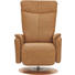 RELAXSESSEL Echtleder - Rostfarben/Buchefarben, KONVENTIONELL, Leder/Holz (72/120/89cm) - VENDA