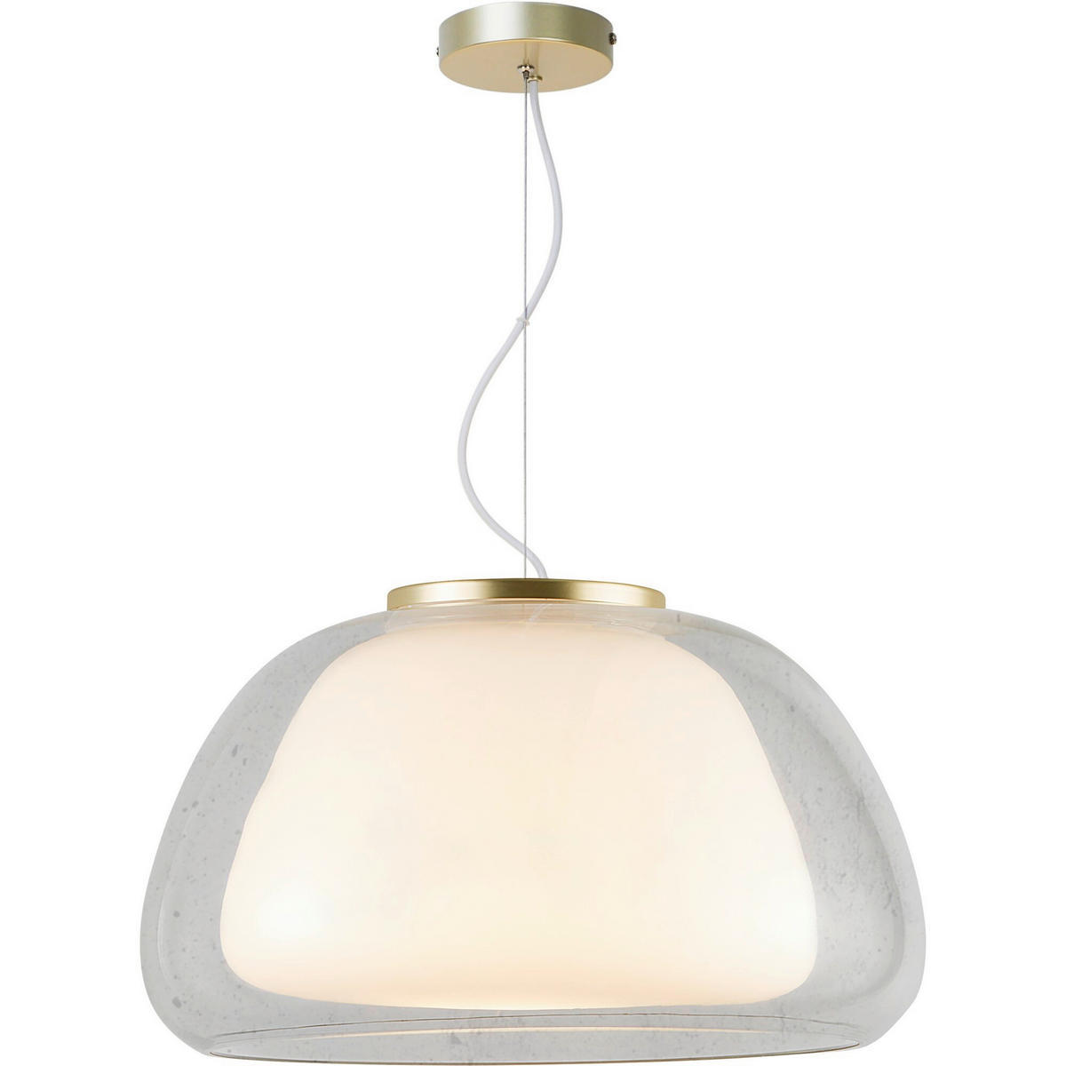 HÄNGELEUCHTE 39/22,8 cm   - Weiß, Design, Glas (39/22,8cm) - Nordlux