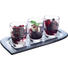 Servierset 4-tlg. - Transparent/Grau, Design, Glas (13/28cm) - Leonardo