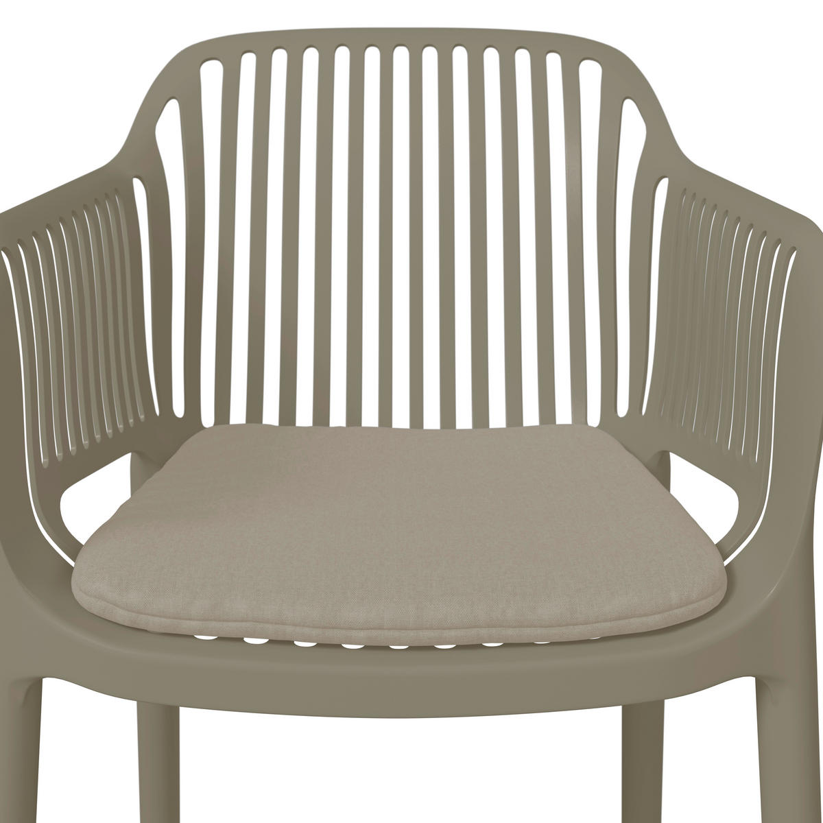 STAPELSESSEL in Kunststoff, Textil Beige  - Beige, Basics, Kunststoff/Textil (55/80/60cm) - Ambia Garden