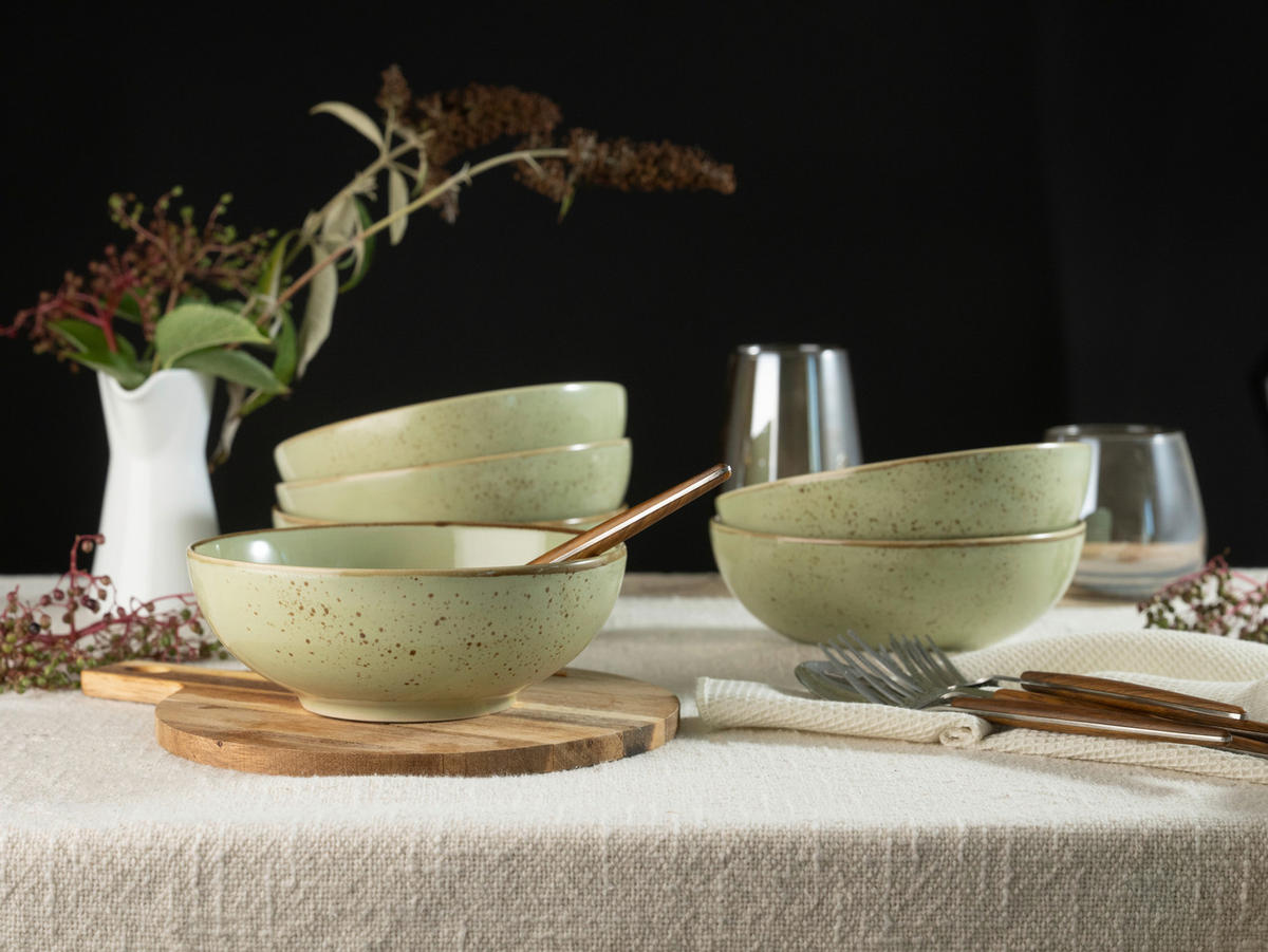 Set De Castroane 16,5 cm  - verde, Trend, ceramică (16,5cm) - Creatable