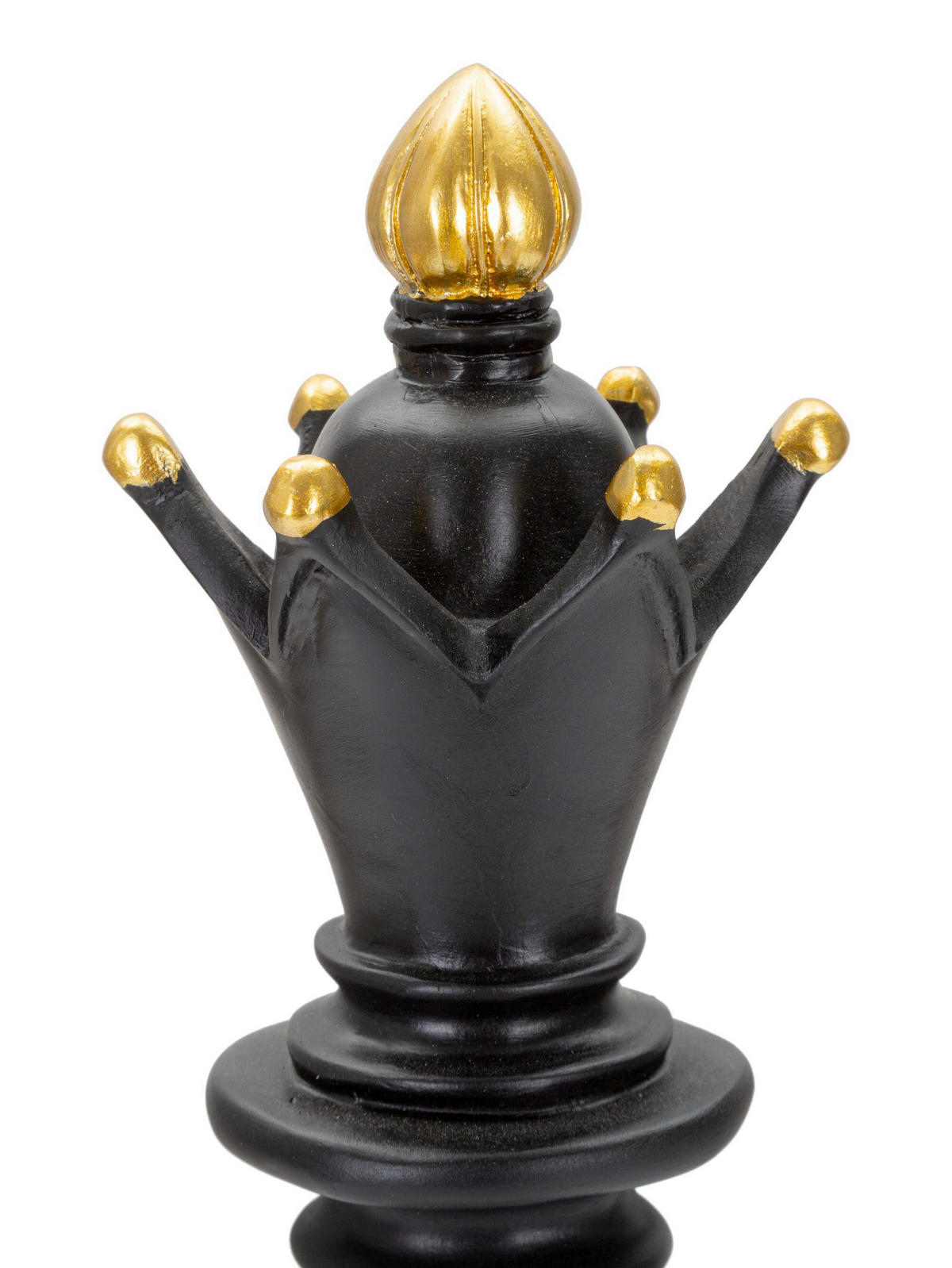SKULPTUR - Goldfarben/Schwarz, Basics, Kunststoff (12.5/38.5/12.5cm)