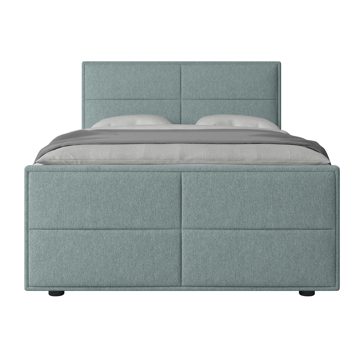 BOXSPRINGBETT 140/200 cm  in Blau  - Blau, Modern, Holz/Kunststoff (140/200cm) - MID.YOU