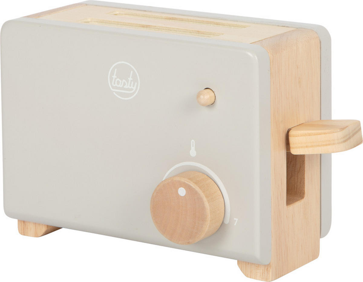 KINDERKÜCHENZUBEHÖR Tasty  - Hellgrau, Basics, Holz (20/12/7.5cm) - small foot