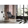SESSEL in Samt, Velours Grau  - Messingfarben/Grau, MODERN, Textil/Metall (73/102/80cm) - Livetastic